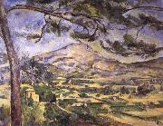 Paul Cezanne villages and mountains painting